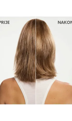 Kerasilk Pjena za volumen prije i nakon